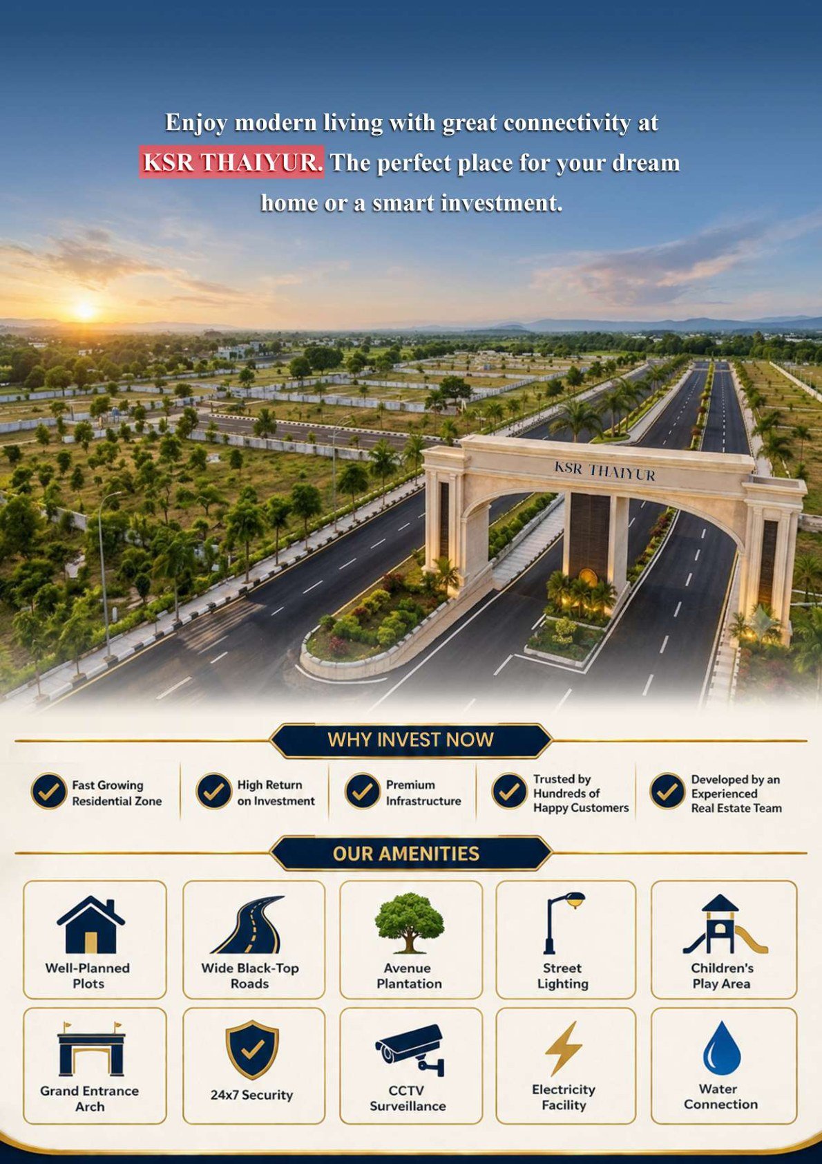 Community amenities at a KSR project